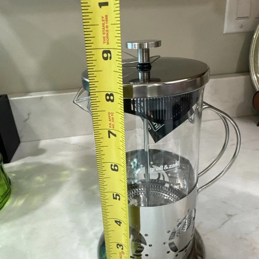 Gnali & Zani French Press Coffee Tea Maker NEW